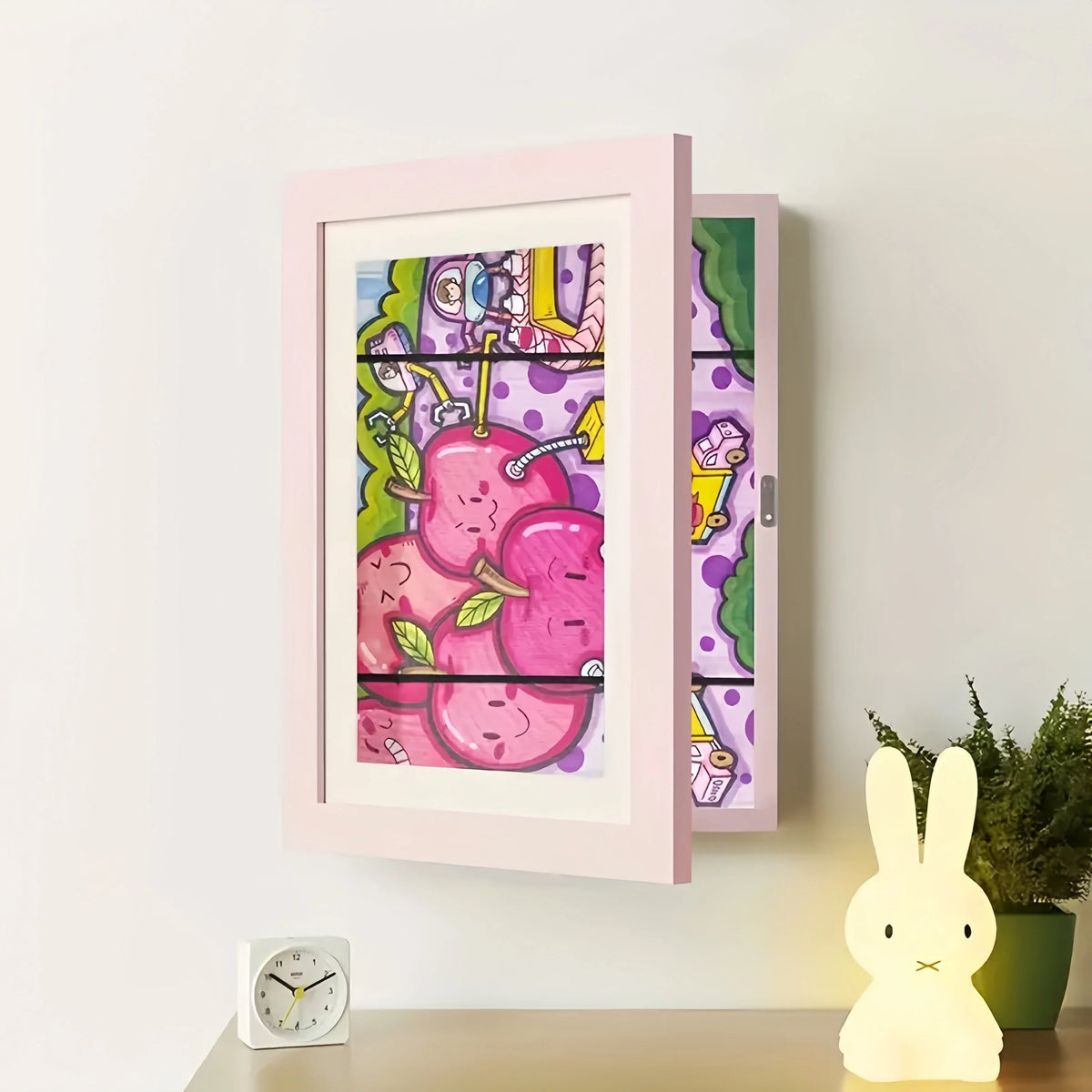Cadre Mémoire - Cadre Pour Dessins d'Enfants — Rose, photo 12