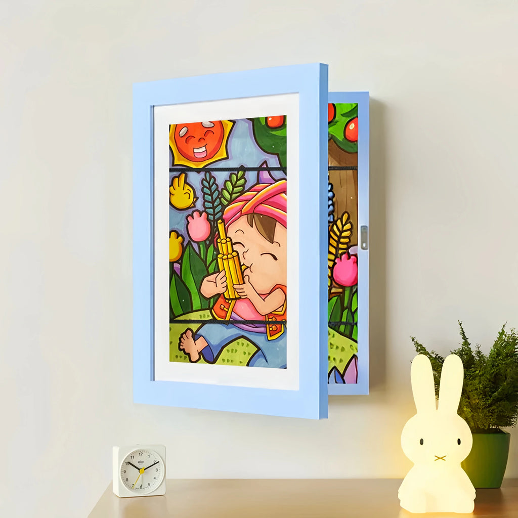 Cadre Mémoire - Cadre Pour Dessins d'Enfants — Bleu, photo 13