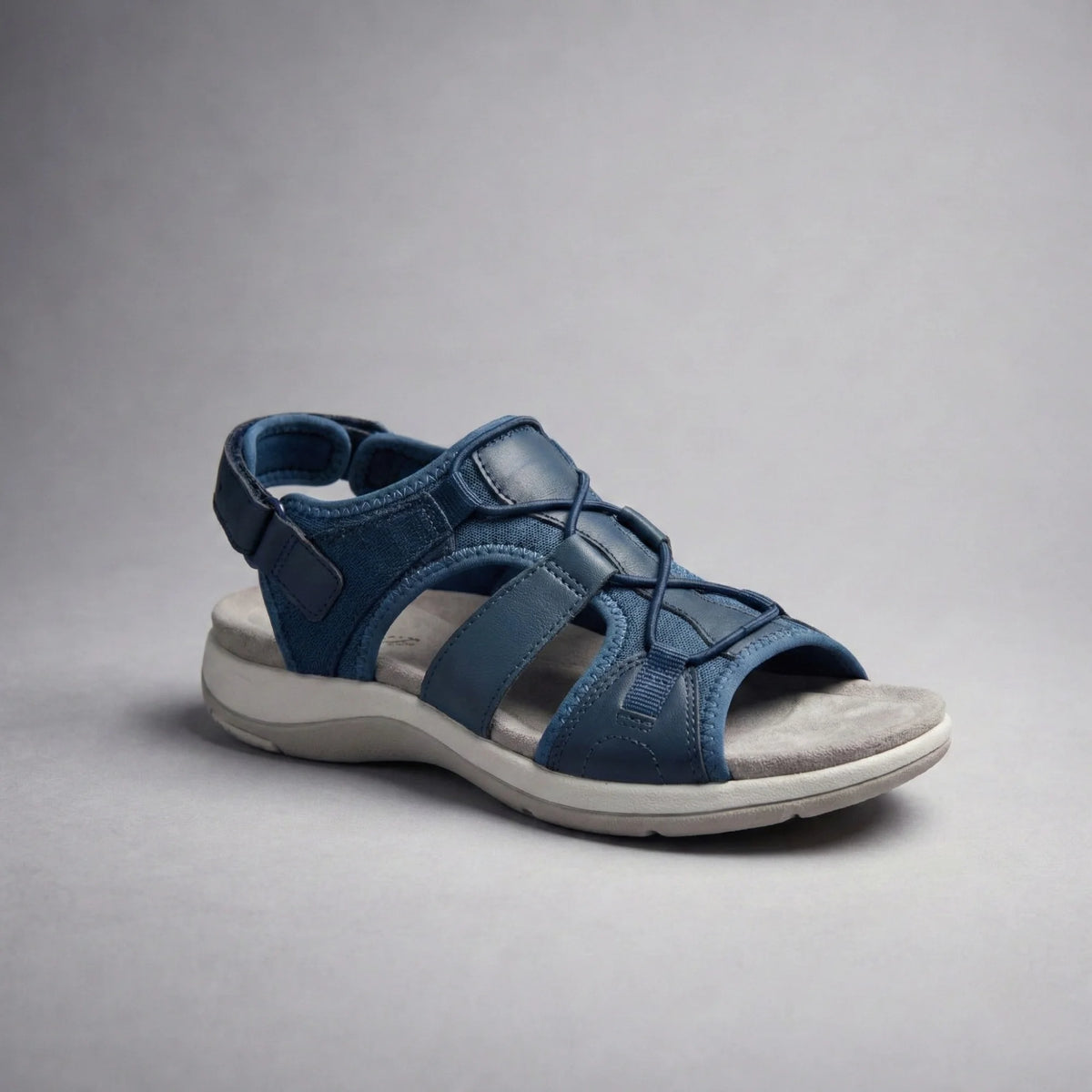 Orthopädische Sandalen für schmerzfreies Gehen — Marineblau