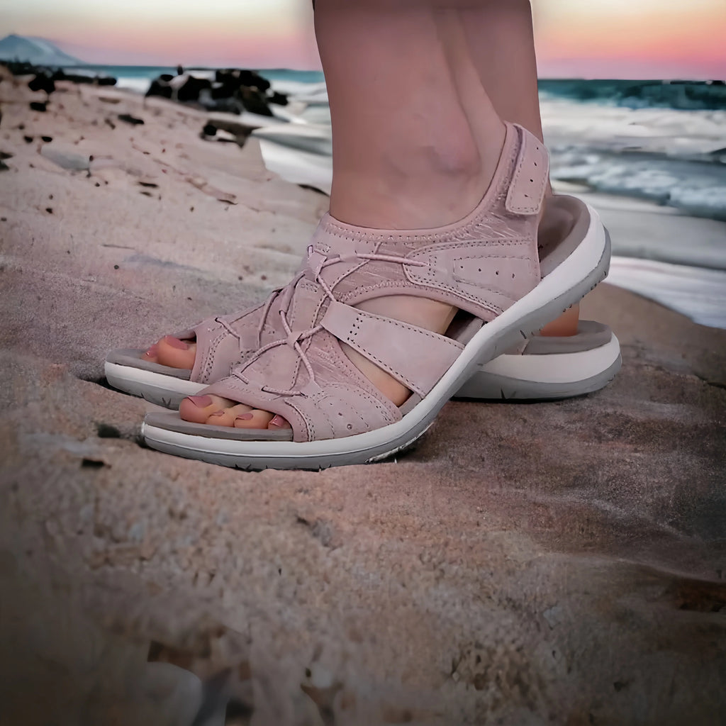 Orthopädische Sandalen für schmerzfreies Gehen — Rosa, Foto 7