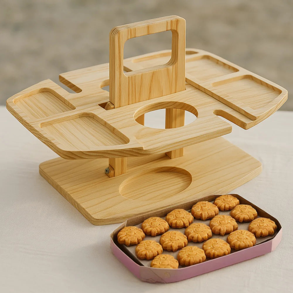 Table de Pique-Nique Pliante Compacte en Bois — photo 7